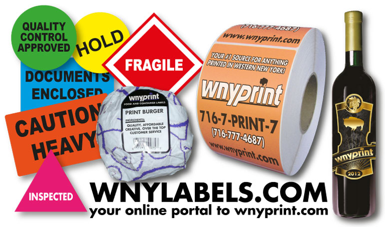 WNYLABELS.com is your online portal to WNY Print.  Buffalo and WNY's #1 Source for Label, Sticker and Decal Printing | Buffalo and Western New York (WNY) Label, Sticker and Decal Printer